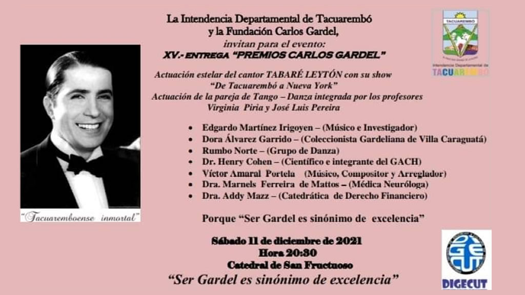 XV Entrega «Premios Carlos Gardel»