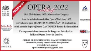 Ópera Workshop 2022 – Becas disponibles