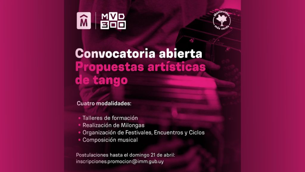Convocatoria abierta: Propuestas artísticas de Tango
