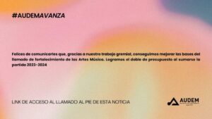 LLAMADO ABIERTO: Programa de Fortalecimiento de las Artes 2023/2024