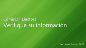 Elecciones 2025: Verifique su información